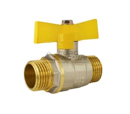 Кран шаровой 1/2" Н.Н. Ж.Б. (стальной шар) GAS